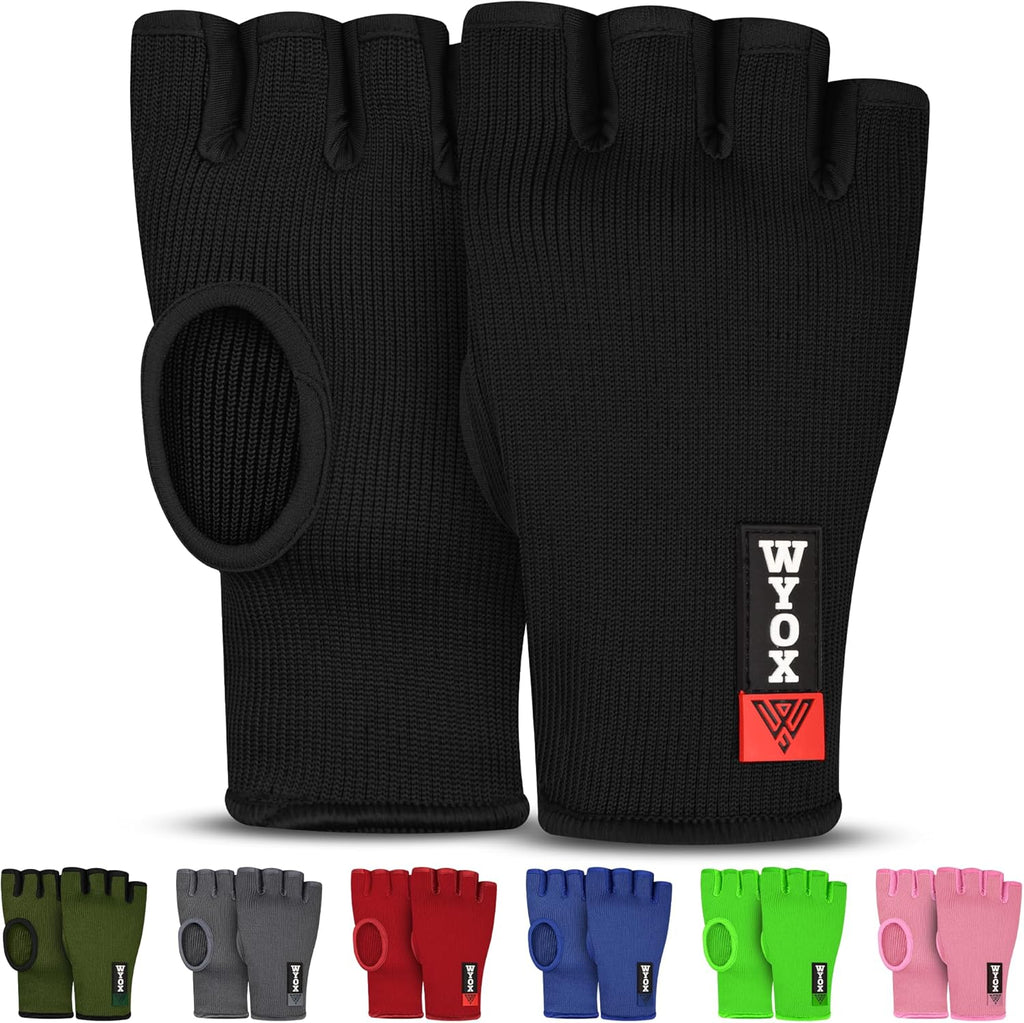 WYOX Guantes interiores para boxeo y kickboxing, soporte elástico p...