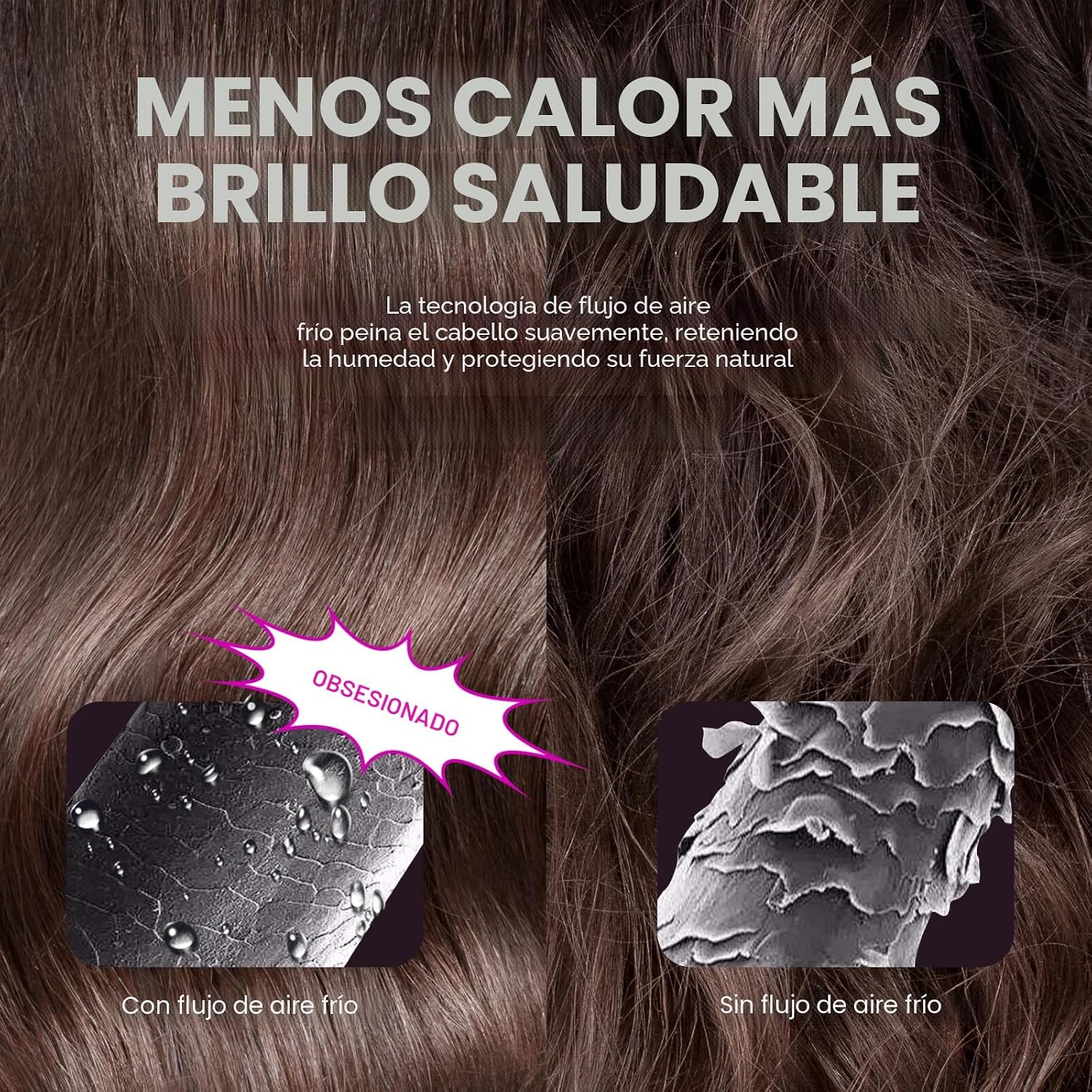 Wavytalk Cool Curl Pencil 0.65" Airflow - Plancha rizadora para cab...