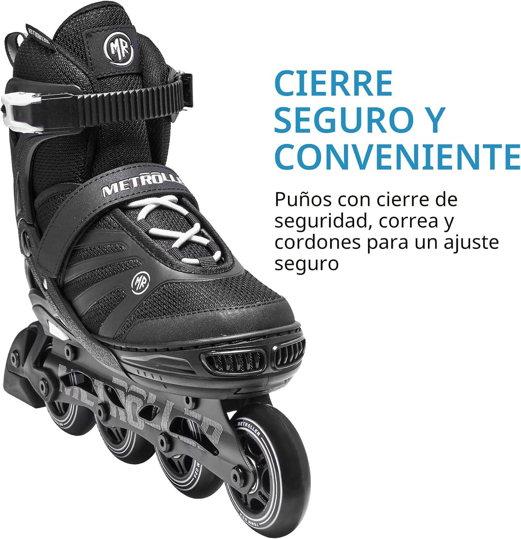 METROLLER Patines en línea adultos para hombres, mujeres y adolesce...