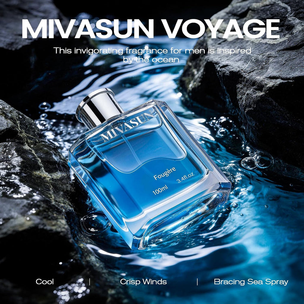 MivaSun Colonia de lujo para hombres, 3.4 fl oz \/ 3.4 onzas líquid...