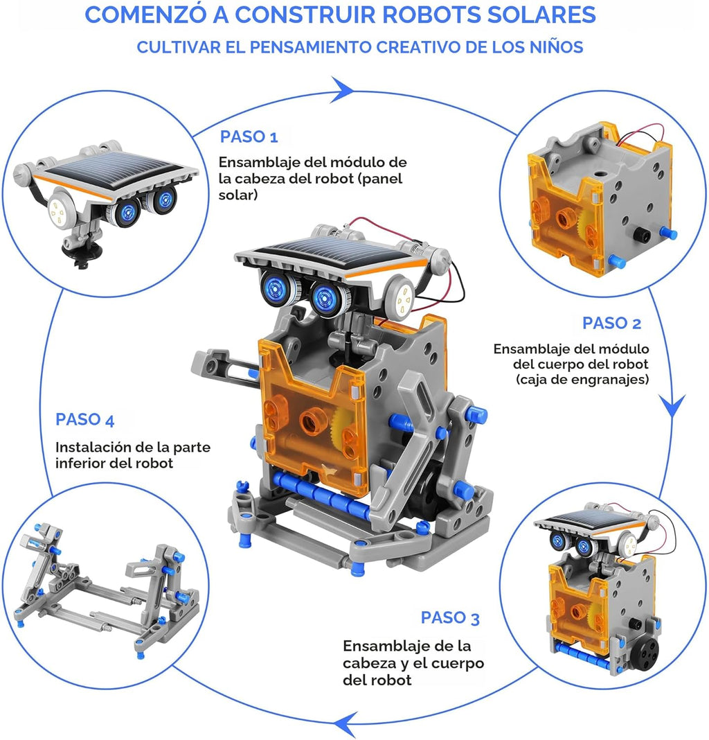 Bottleboom STEM 13-en-1 Juguetes de Robots de Energía Solar para Ed...