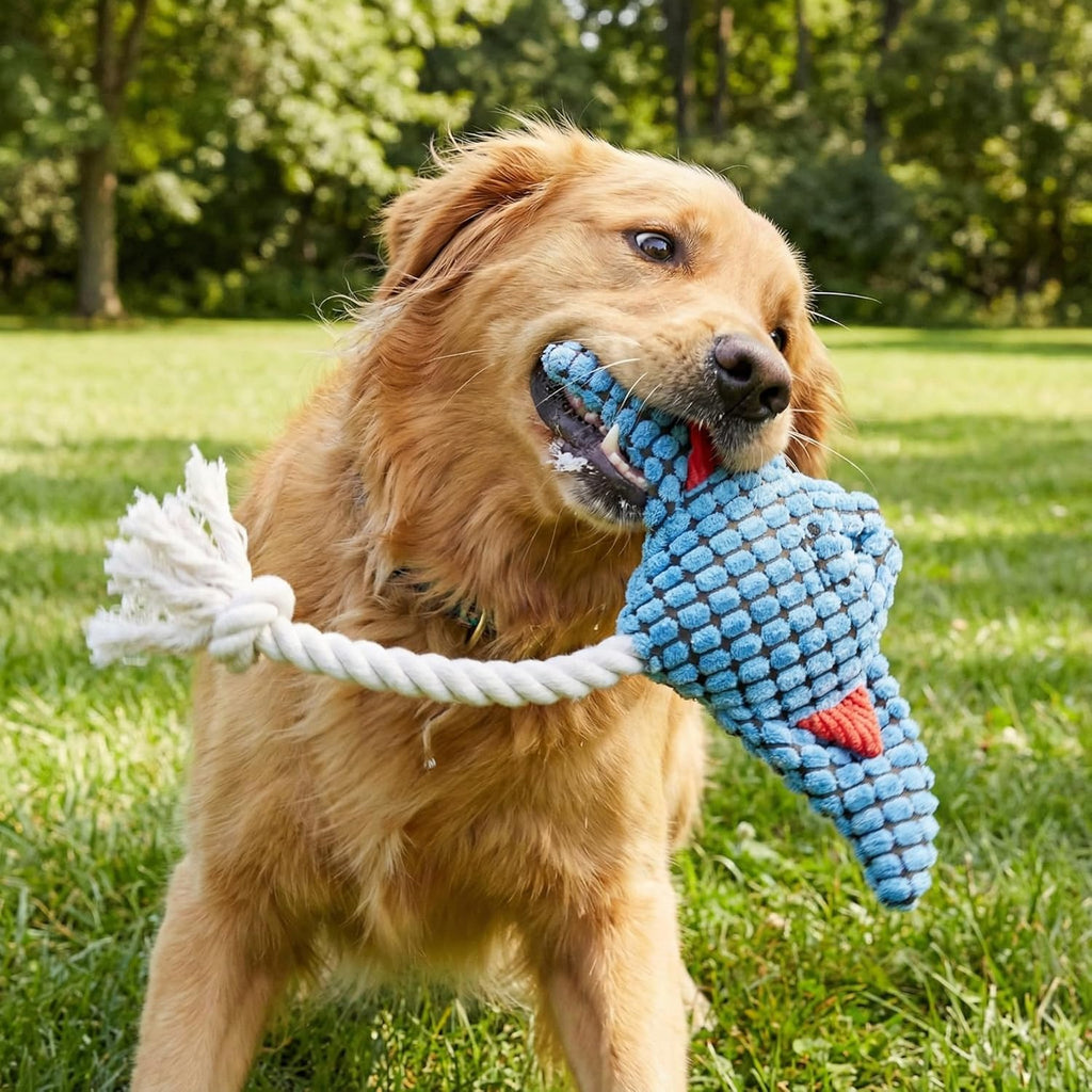 Paw-FECT - Juguete de peluche para perro de cuerda de mantarraya\/m...