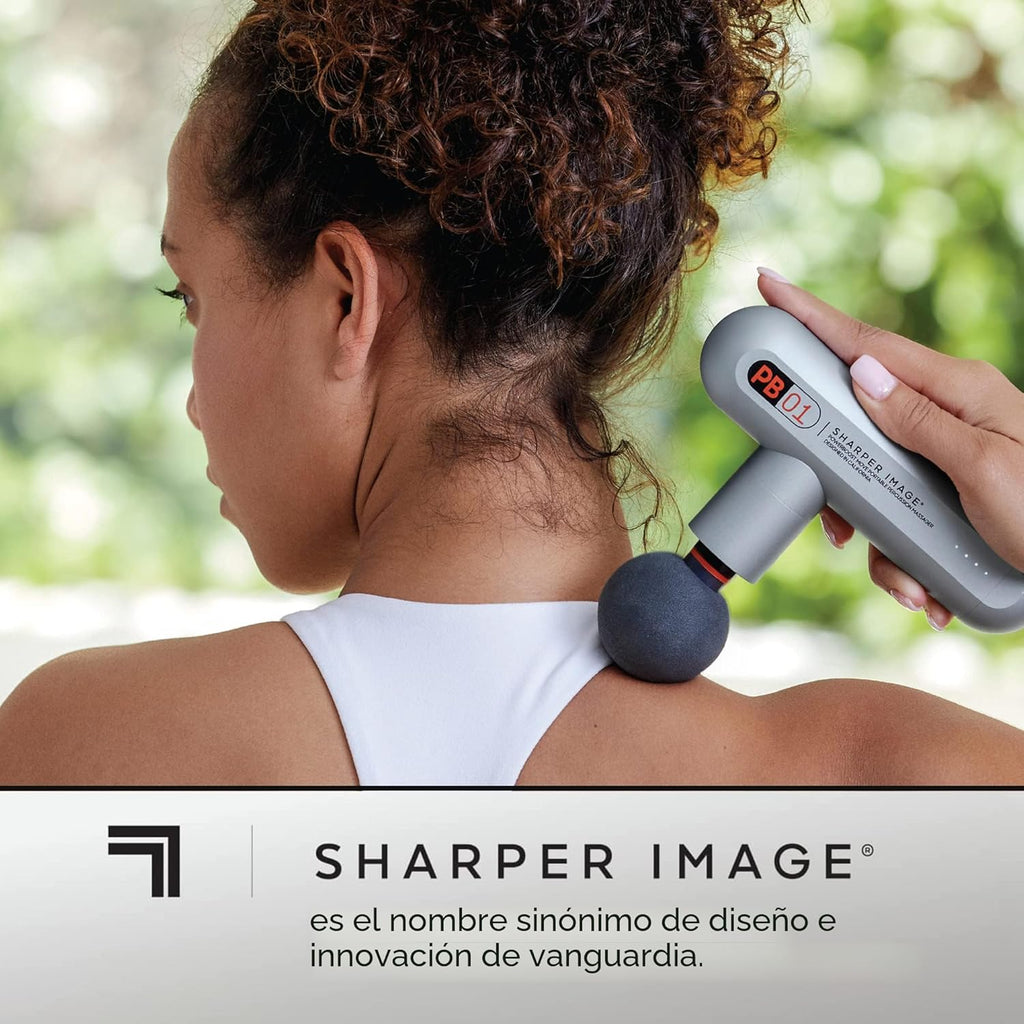 Sharper Image Powerboost Move - Mini pistola de masaje de percusión...