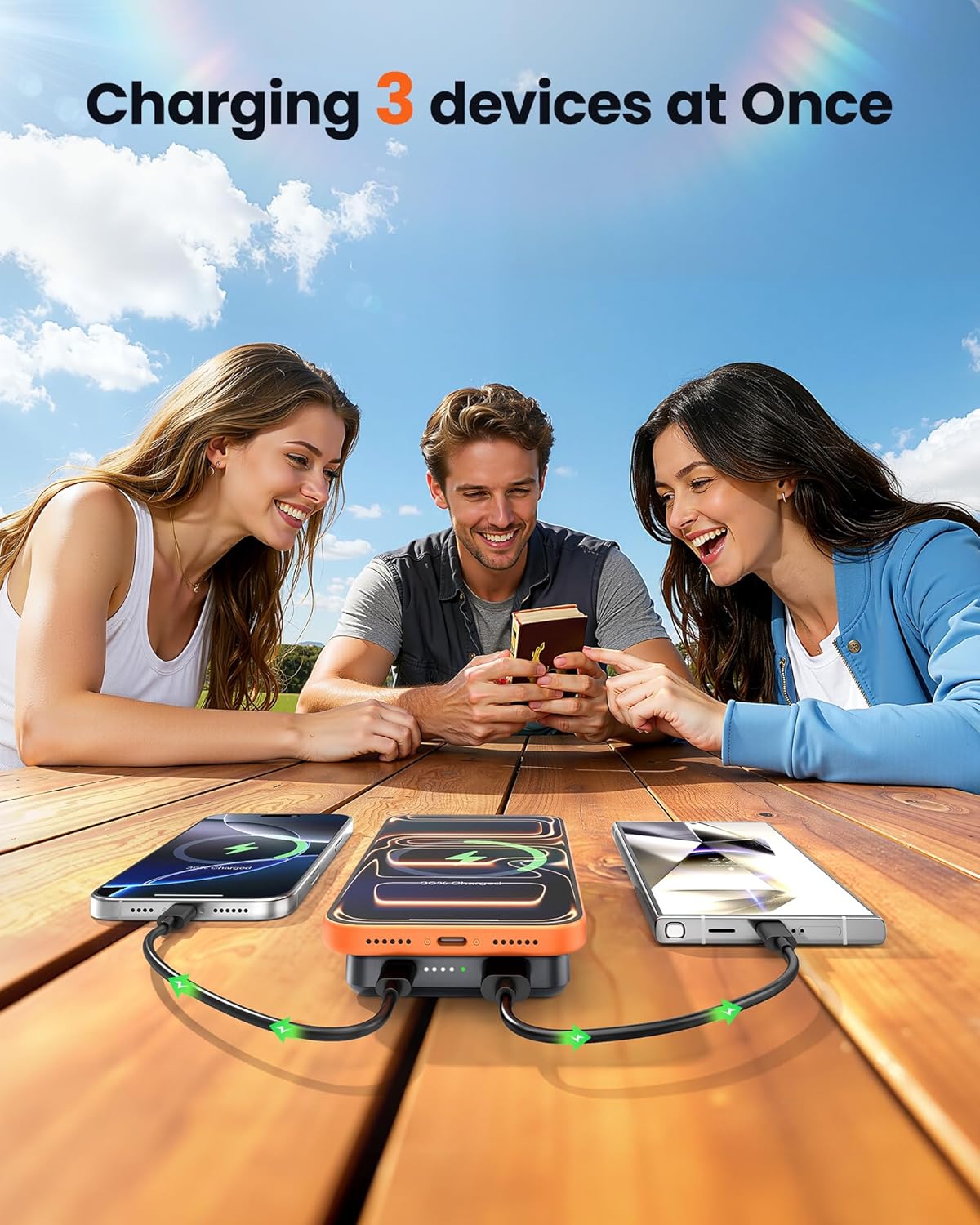 COOAV - Paquete de batería Magsafe de 12000 mAh, banco de energía m...