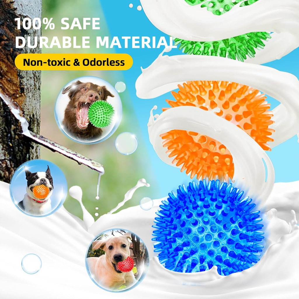 SHARLOVY Pelotas Chirriantes de 3'' para Perros Pequeños, P...