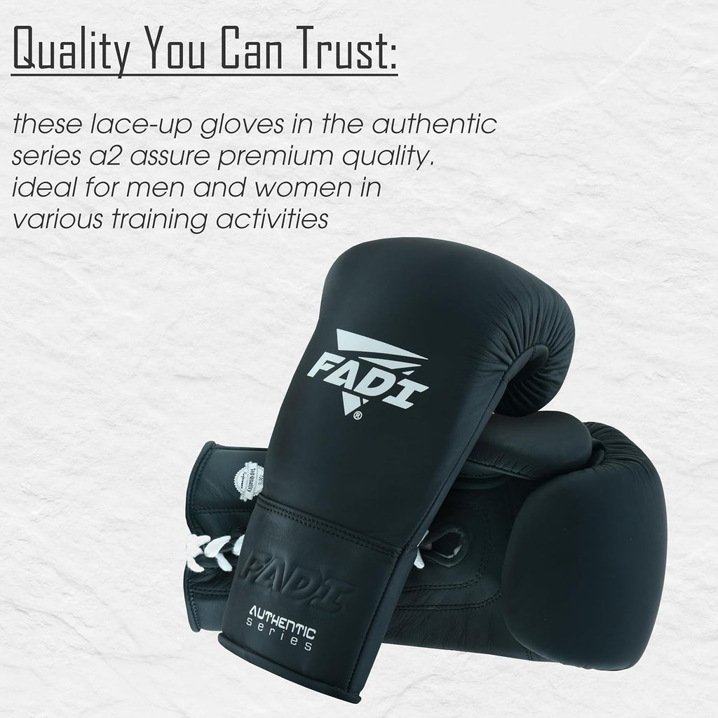 Fadi Sports Authentic Series A2 - Guantes de boxeo de cuero de vaca...