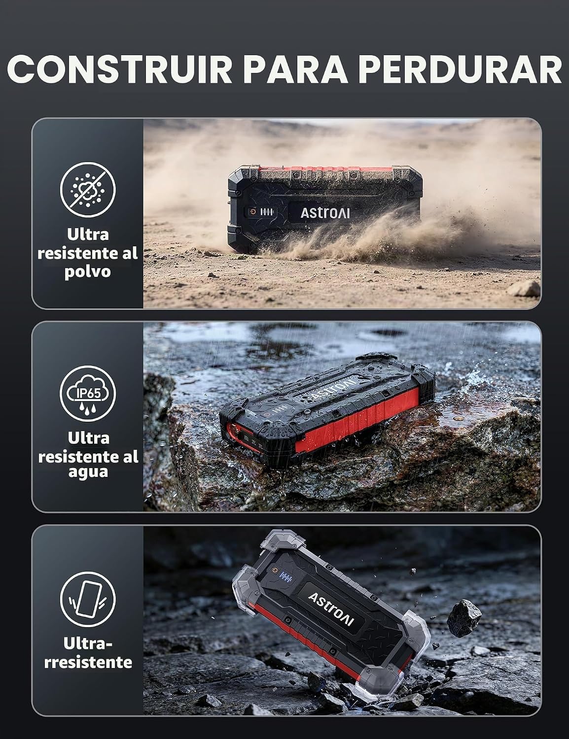 AstroAI S8 Ultra - Arrancador de litio de 12 V 4000 A hasta todos l...