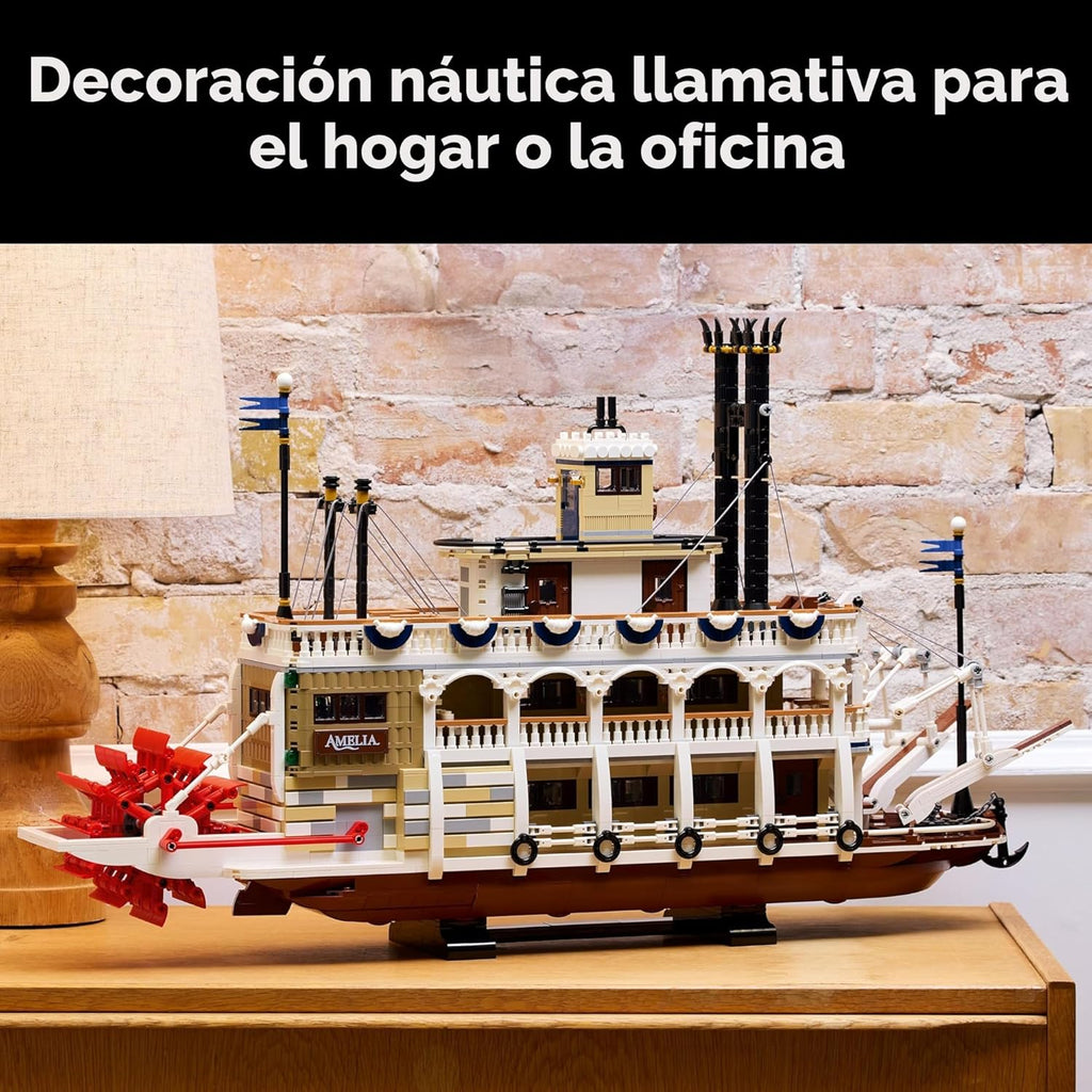 LEGO Ideas River Steamboat - Juego de construcción de barcos de vap...
