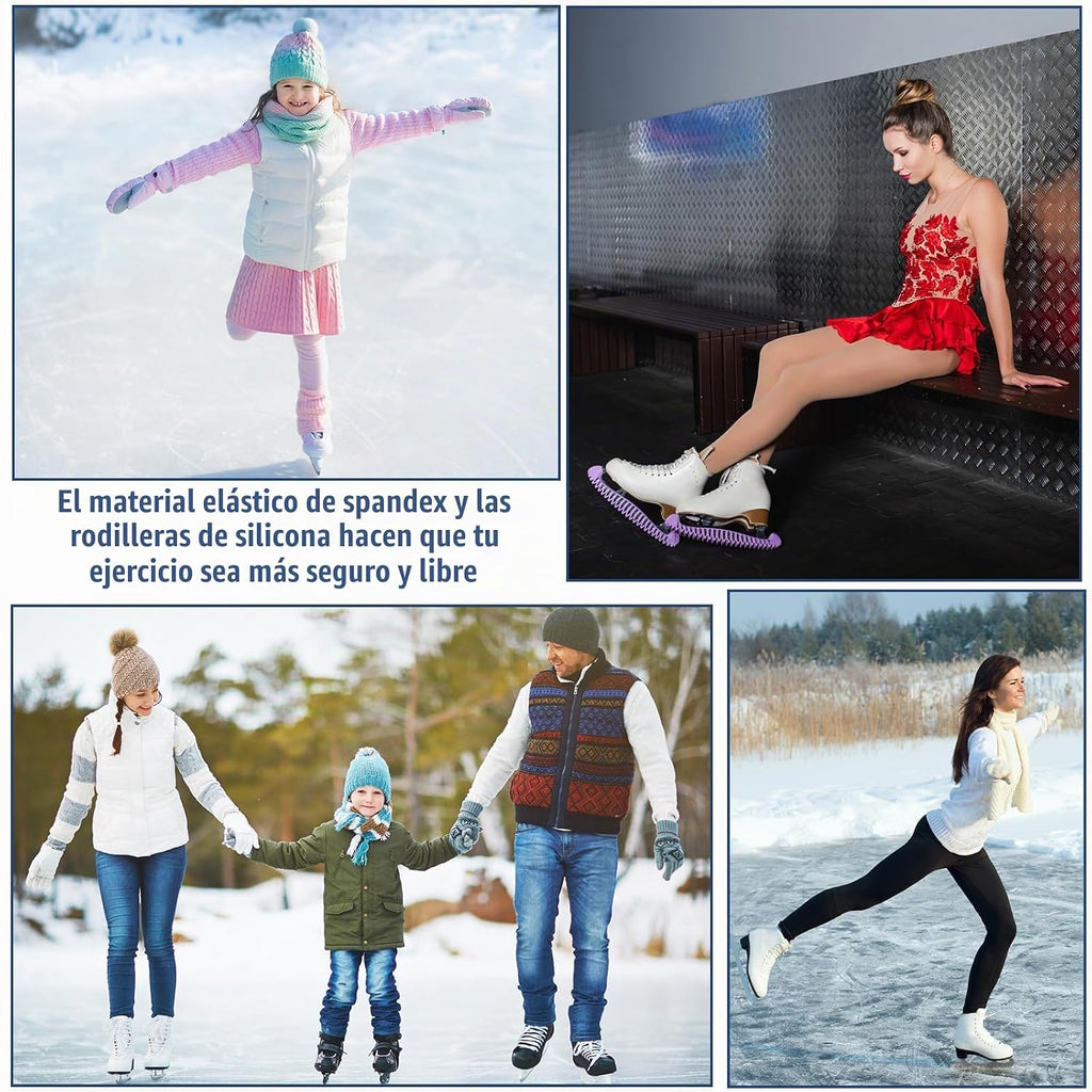 Shappy 2 Pares de Rodilleras para Patinaje sobre Hielo con Gel para...