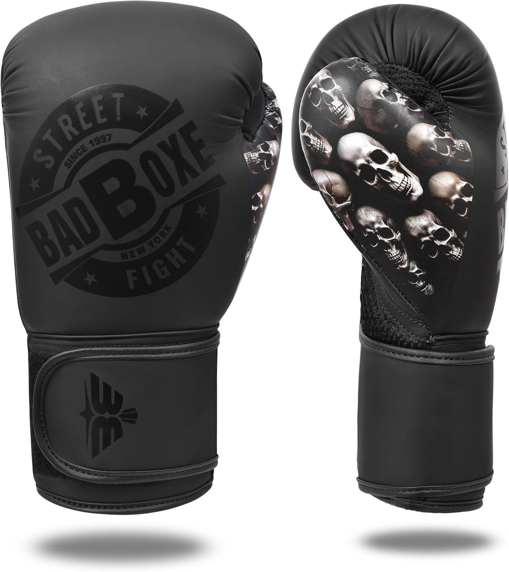 Badboxe Juego de boxeo con envolturas de mano gratis, guantes de MM...