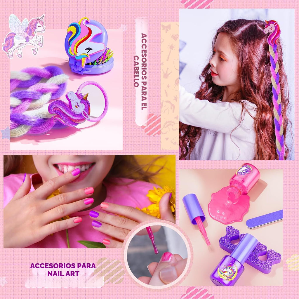 Beayuck Kit de maquillaje para niñas \u2013 Kit de maquillaje para...