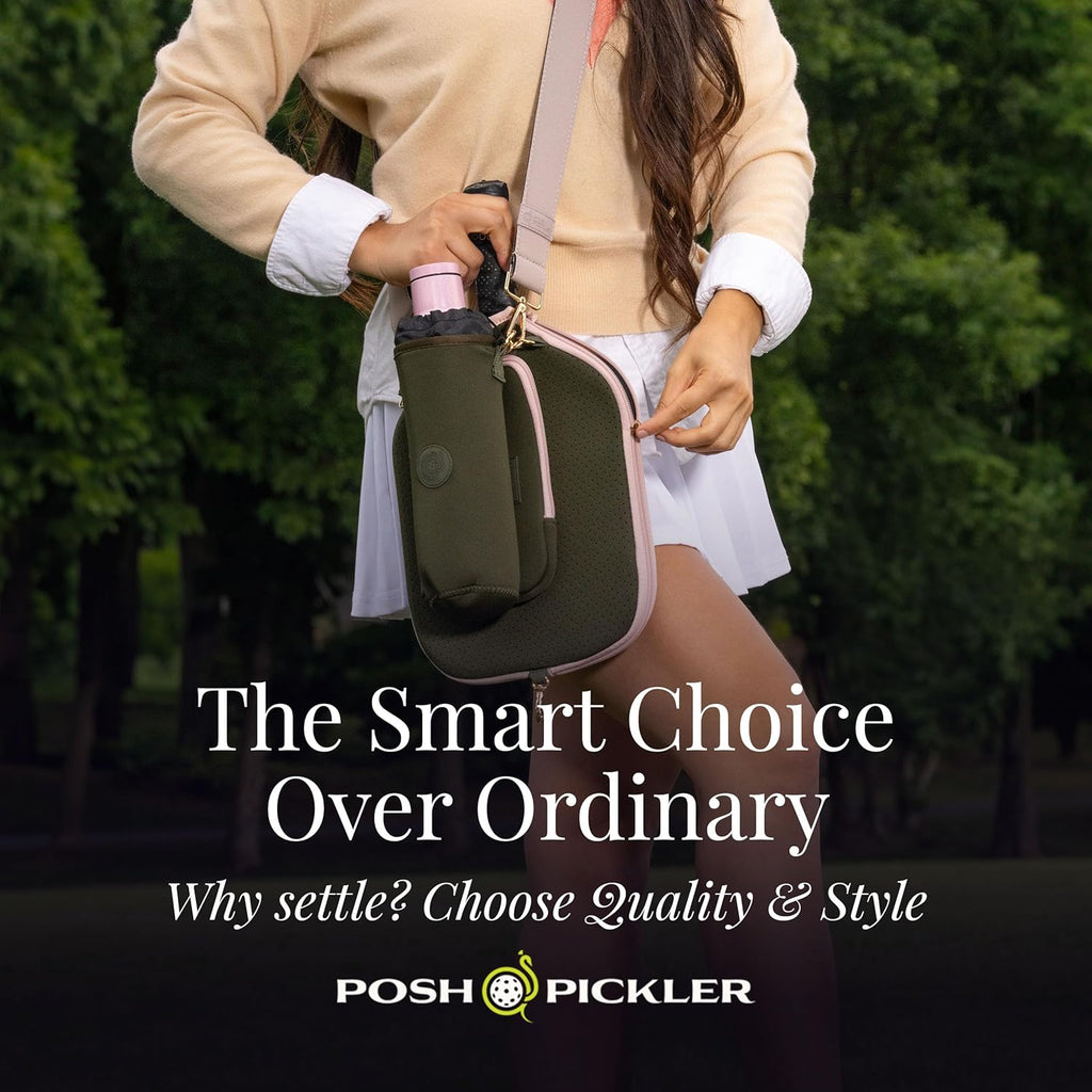 Posh Pickler Bolsa de neopreno expandible con clip con cremallera,...