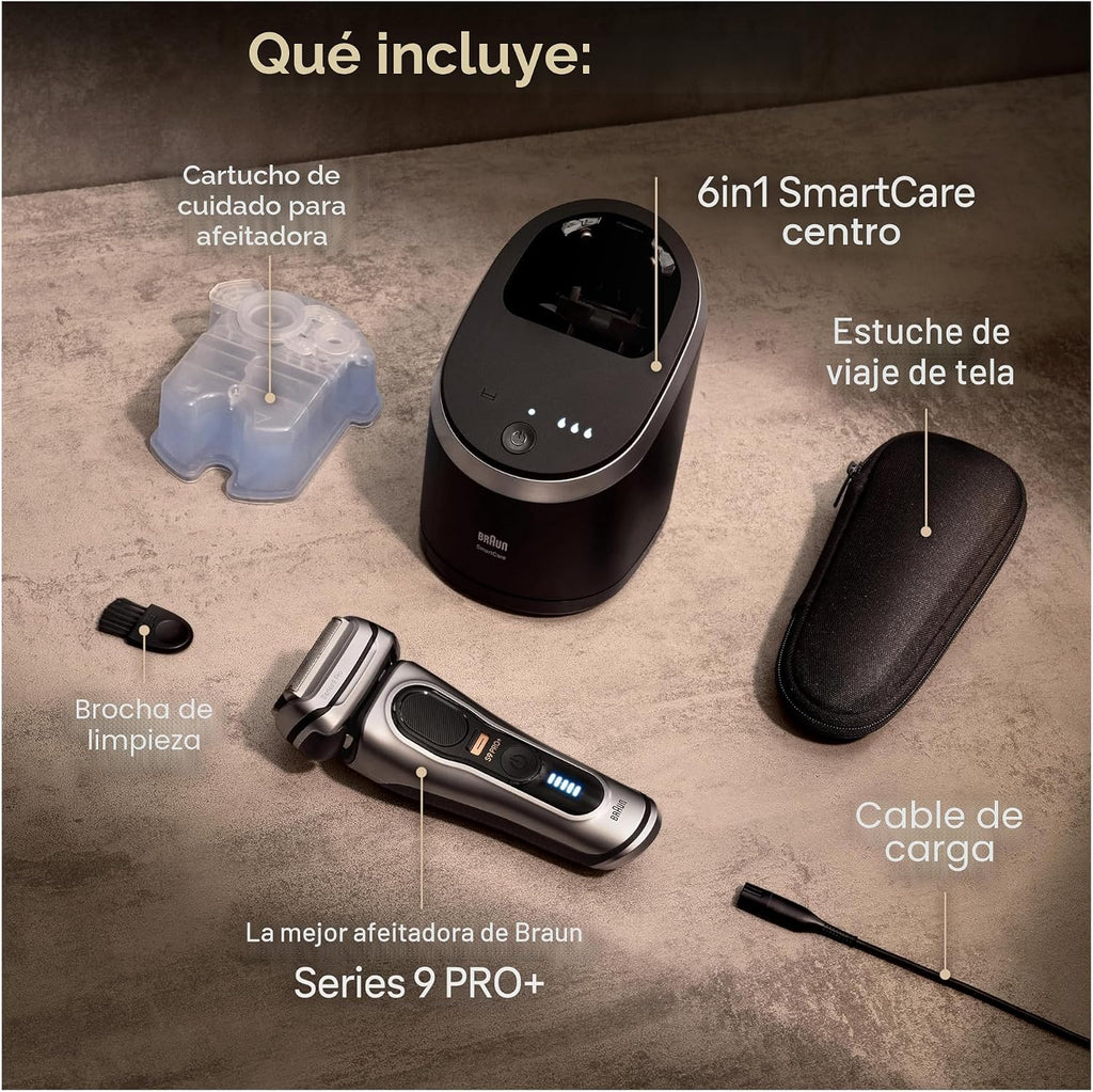 Braun Maquinilla de afeitar eléctrica Series 9 PRO+ para hombres, 5...