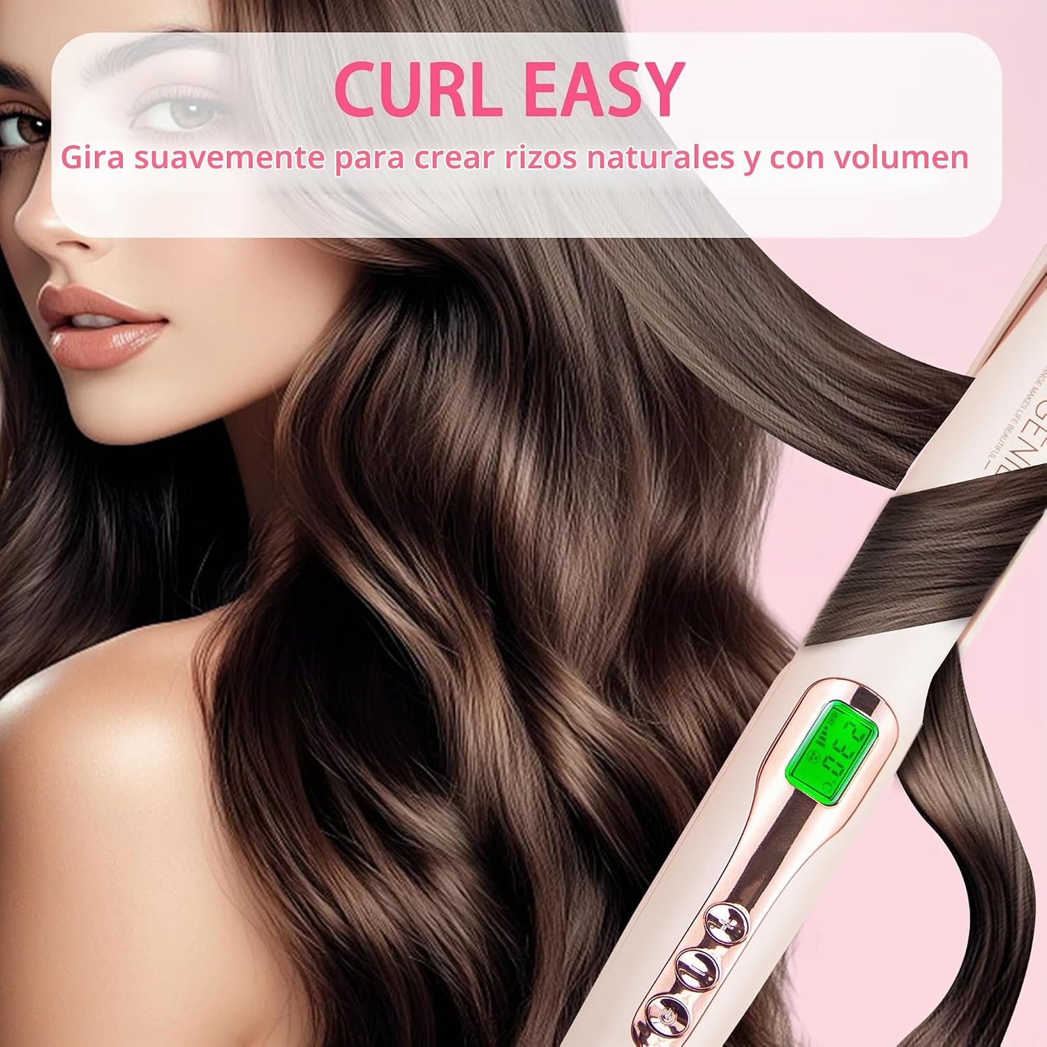 ANGENIL Alisador y rizador de cabello profesional 2 en 1, plancha p...