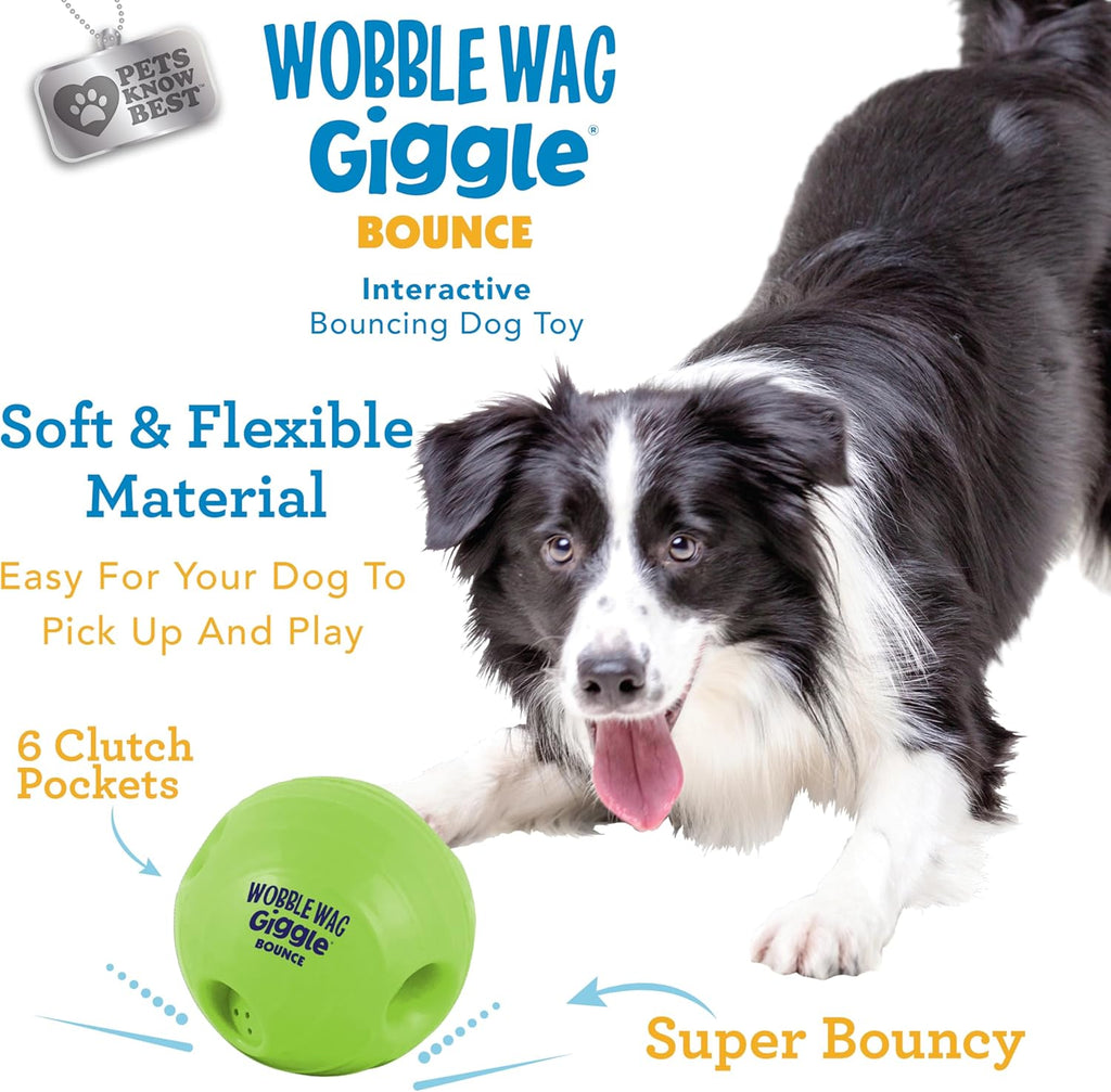 Wobble Wag Giggle Juego interactivo de rebote para perros - Bola qu...