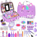 Heaning Maquillaje lavable para niños, juego de maquillaje real par...