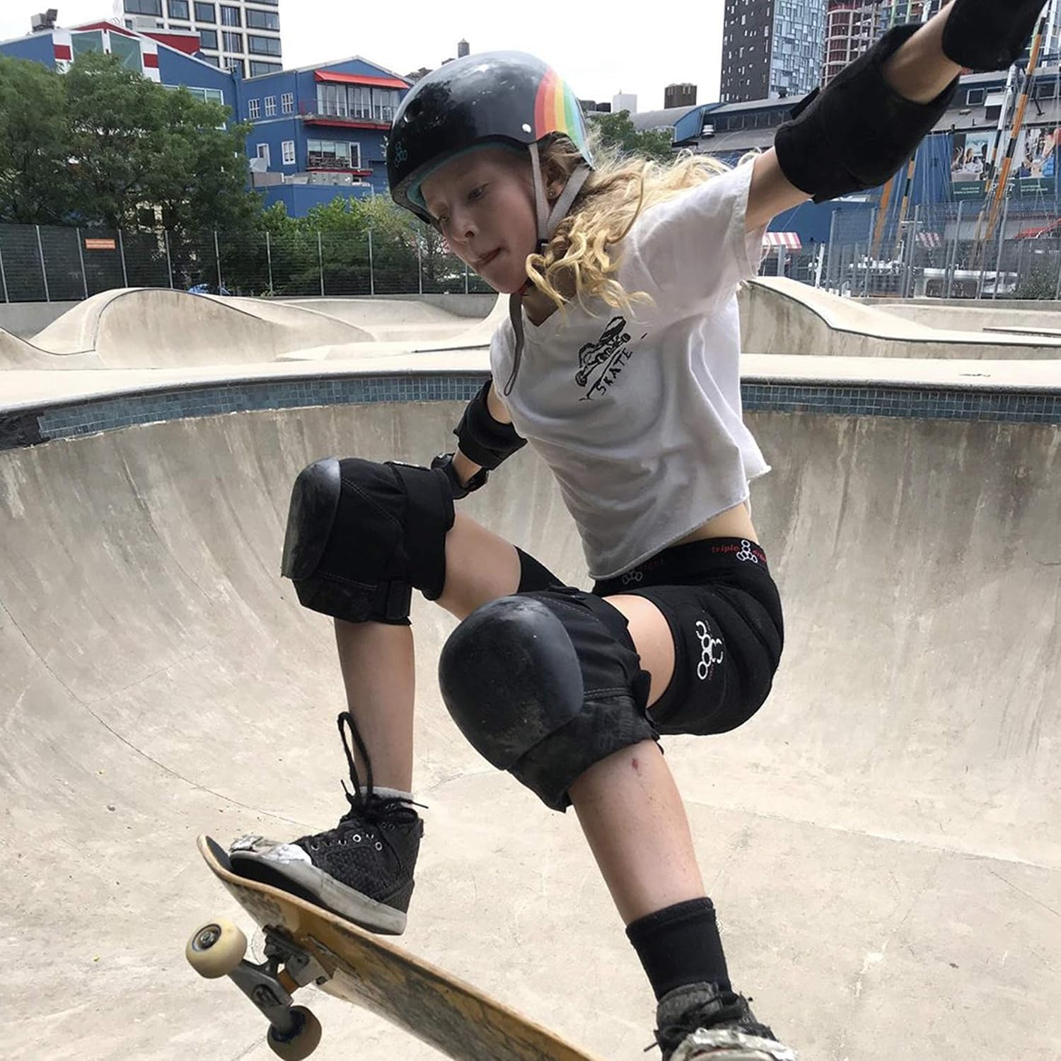 Triple Eight Bumsaver Padded Shorts for Skateboarding, Roller Skati...
