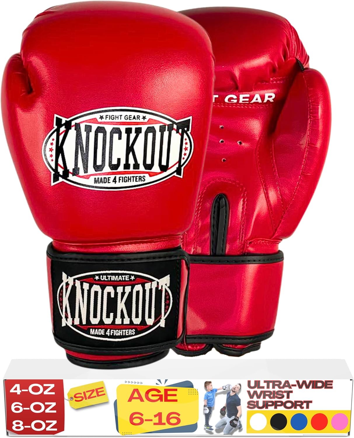 Guantes de boxeo para niños - Guantes de entrenamiento juvenil para...