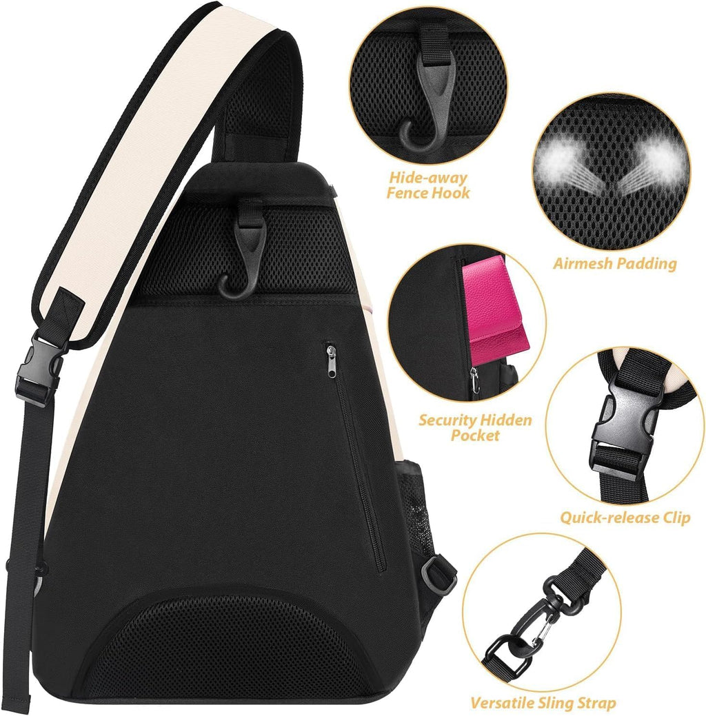 Ytonet - Bolsa de tenis, mochila de tenis para colgarse, bandolera...