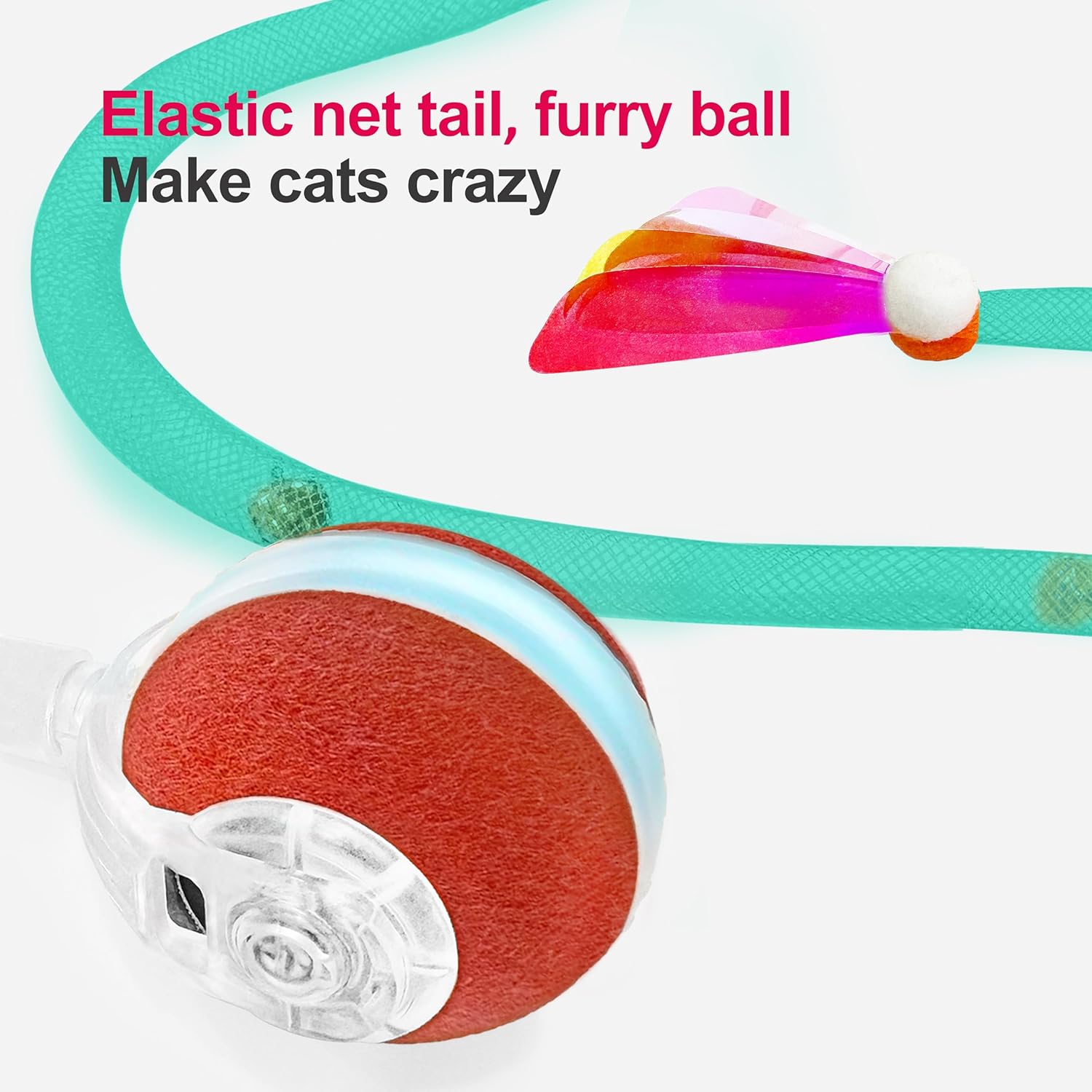 Jkanti Juguetes Interactivos para Gatos de Interior, Pelota de Gato...