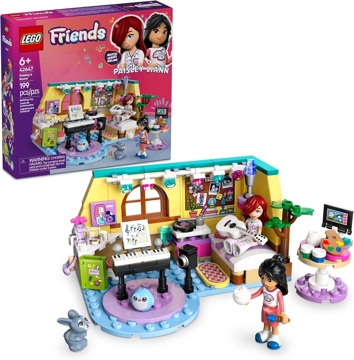 LEGO Friends Paisley - Juguete de construcción de habitación, juego...