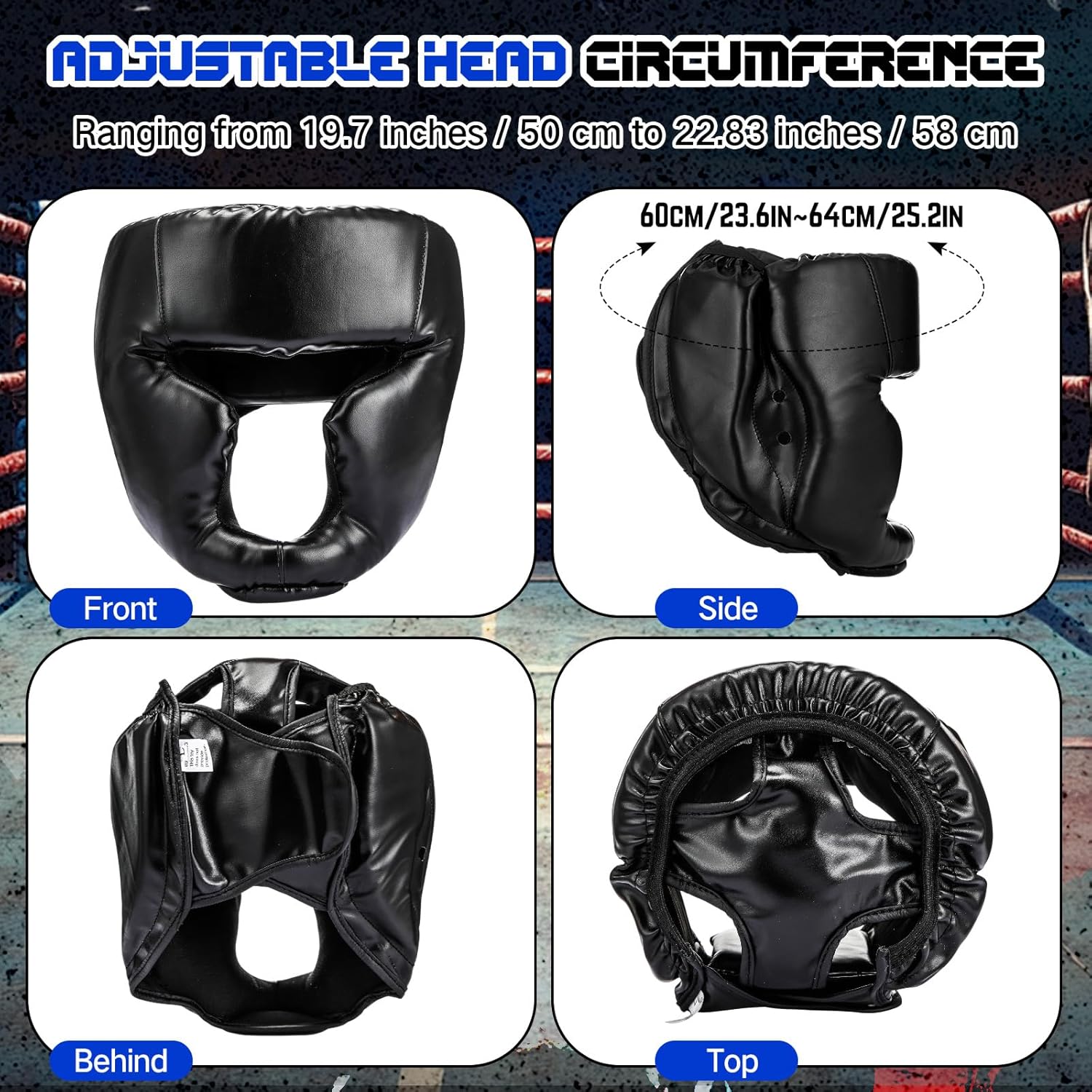 Arrowbash Juego de 2 protectores de cabeza y guantes de boxeo para...