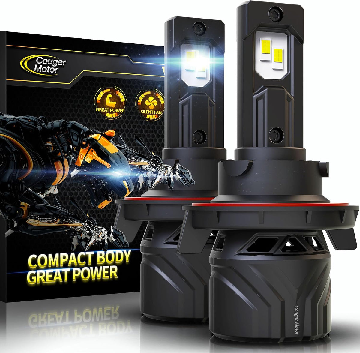 Cougar Motor Bombillas H13, Luces Antiniebla 9008 6500K Blanco Sin...
