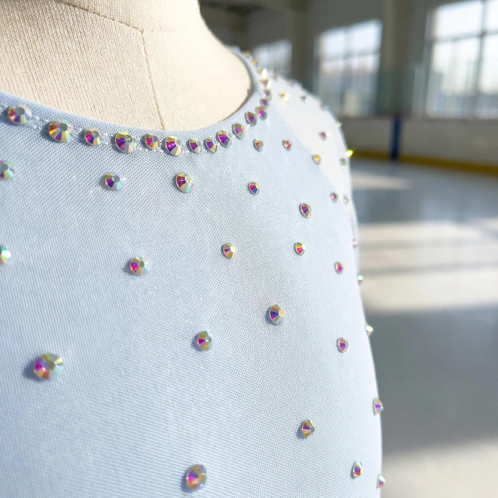 JoyCan Vestido de patinaje artístico Manga larga Poliéster Tamaño p...