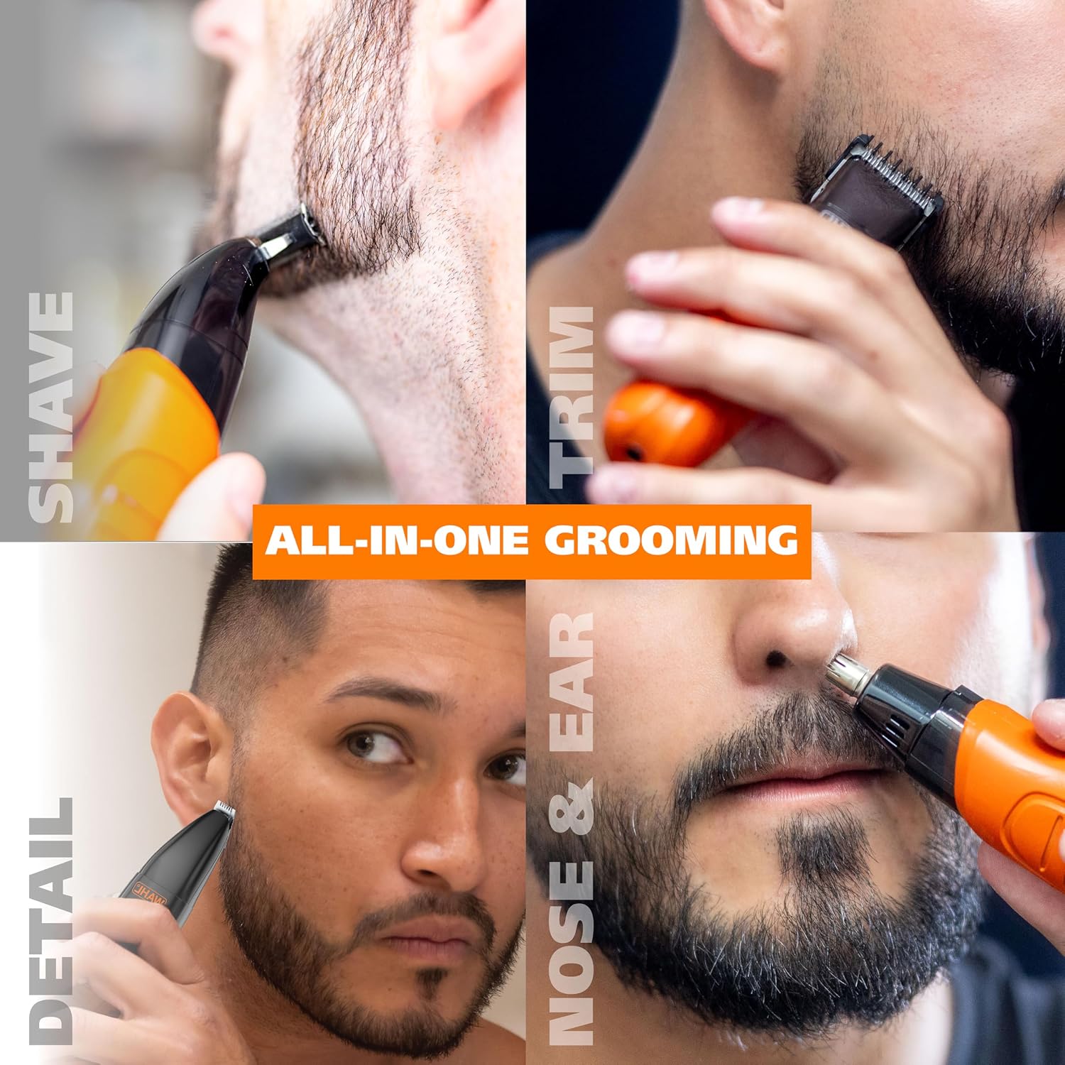 Wahl Trim Ninja - Maquinilla de afeitar eléctrica híbrida todo en u...