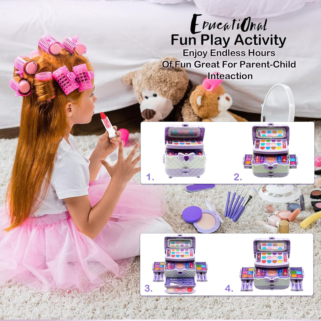 Juegos de maquillaje para niñas \u2013 Kit de maquillaje para niñas...