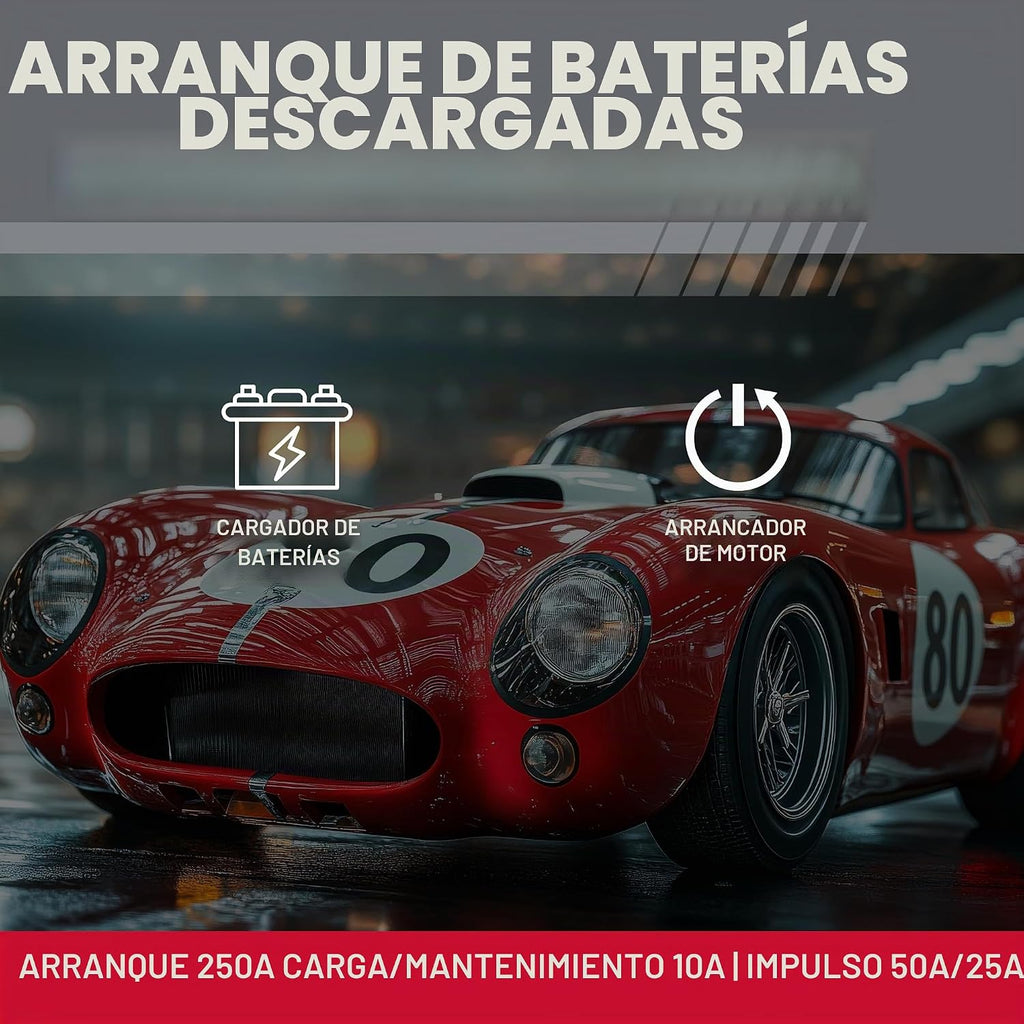 Schumacher Electric Arrancador\/cargador de batería de coche con ru...