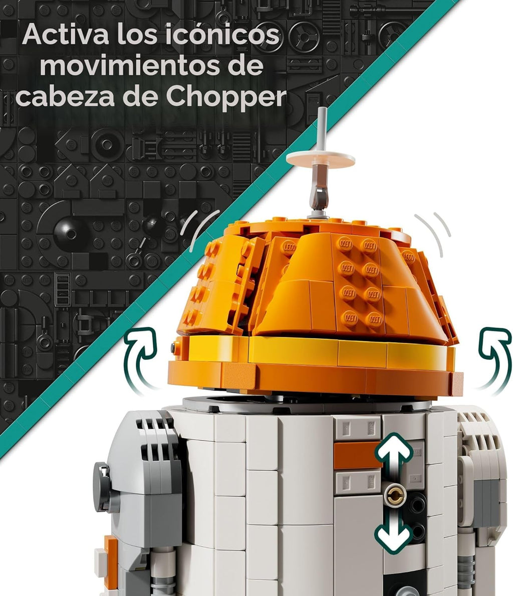 LEGO Star Wars: Ahsoka Chopper (C1-10P) Set de Droid Astromecánico...