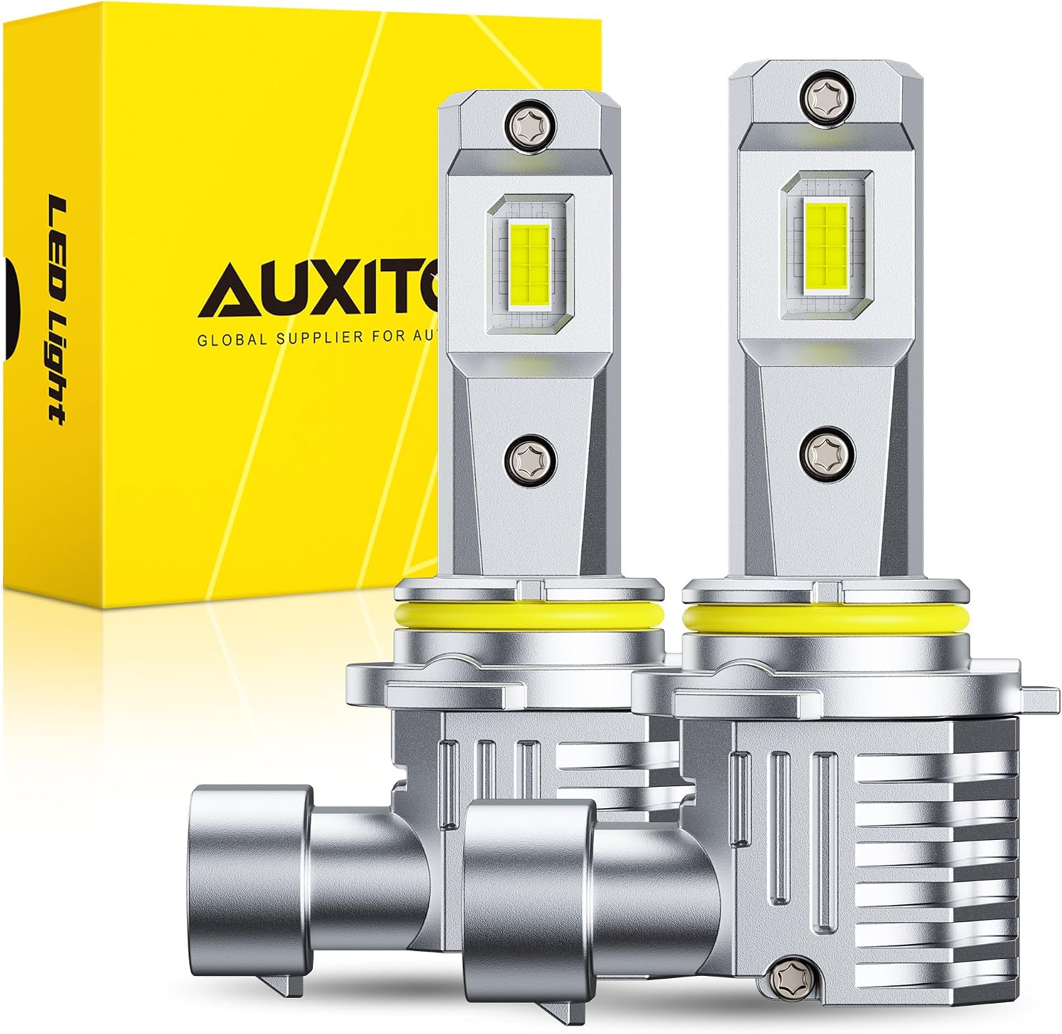 AUXITO Bombillas 9005\/HB3, 50000LM 6500K blanco, reemplazo directo...