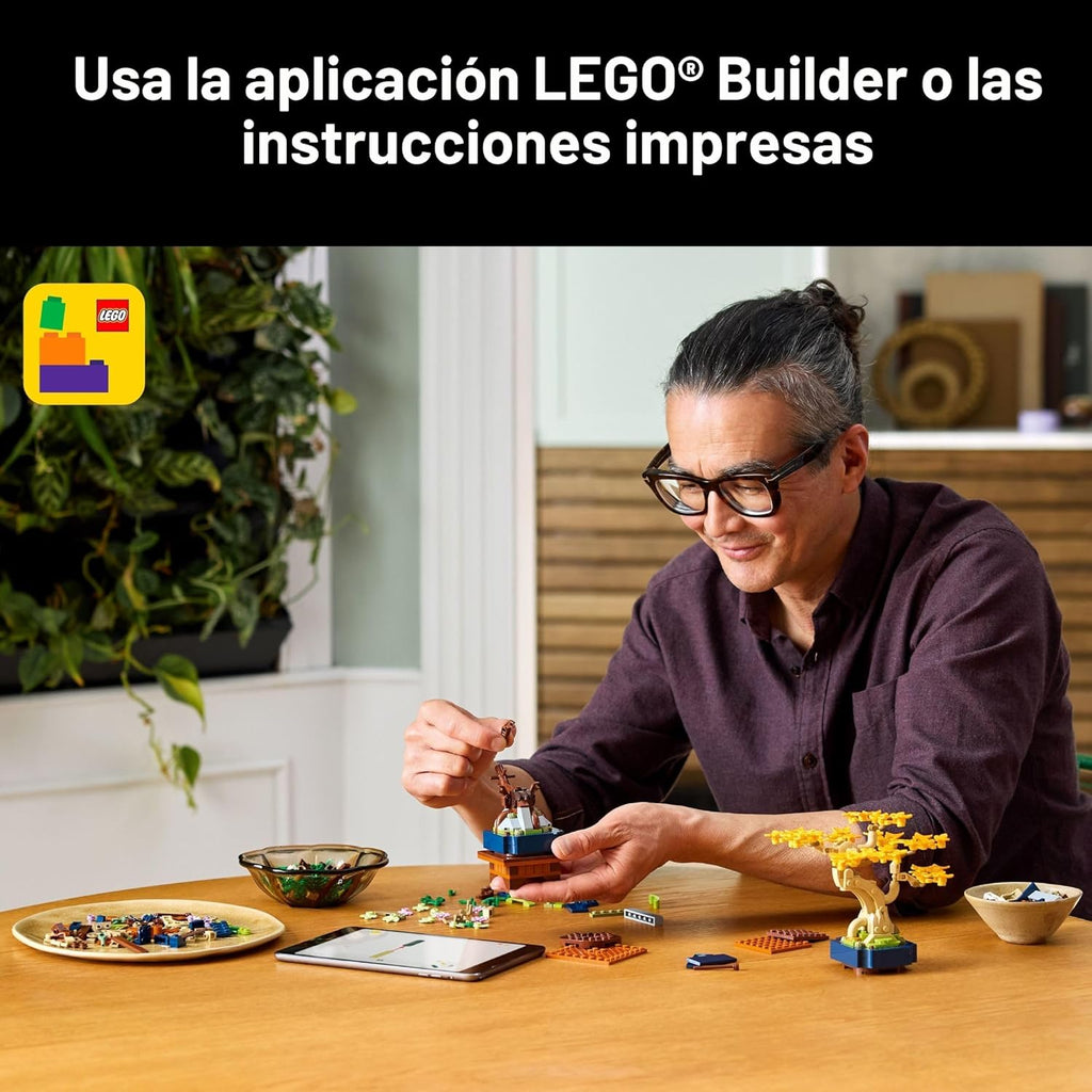 LEGO Botanicals - Juego de construcción de mini árboles bonsái, blo...