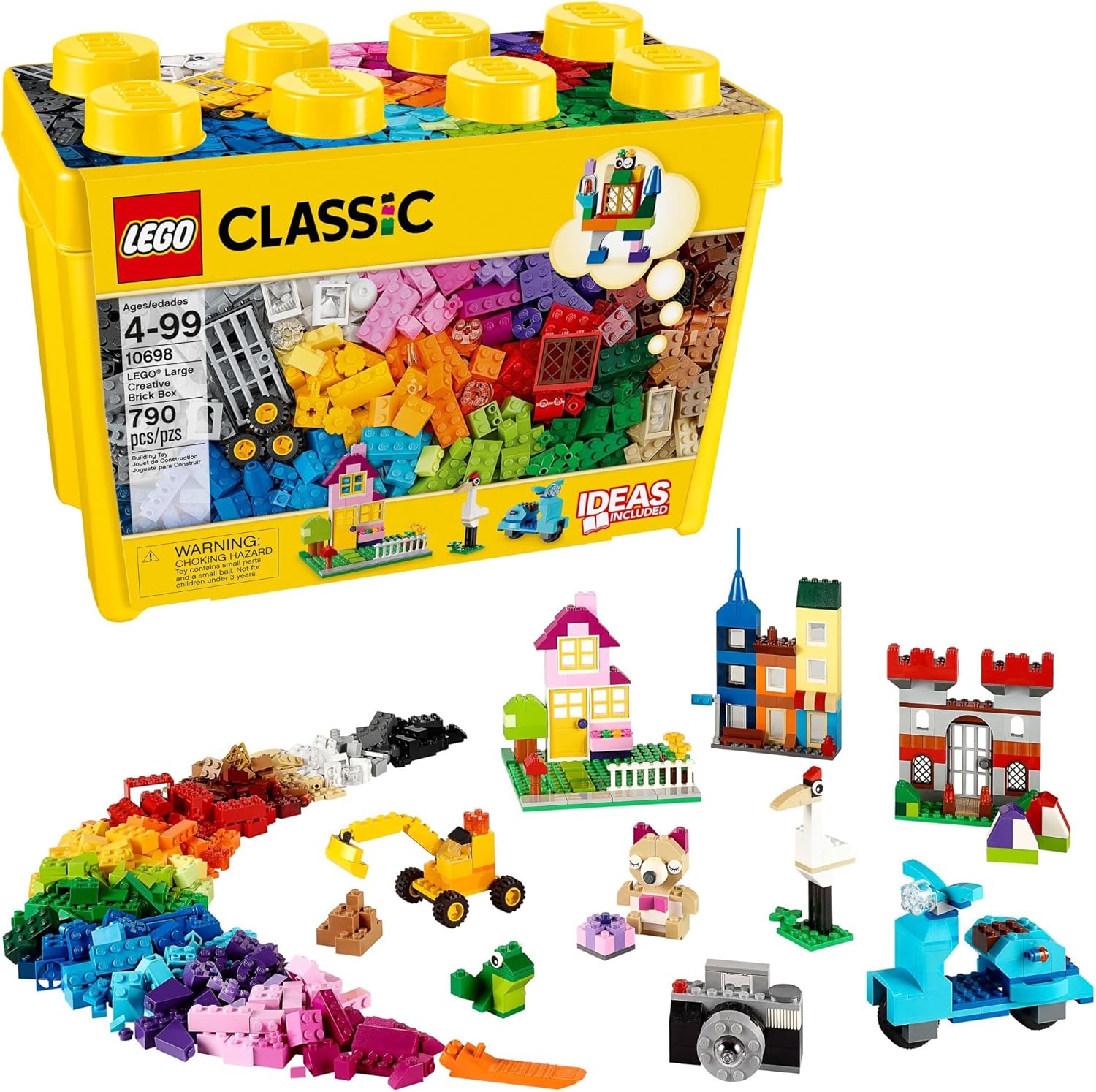 Caja de ladrillos creativos grandes y clásicos de la marca LEGO 10698.