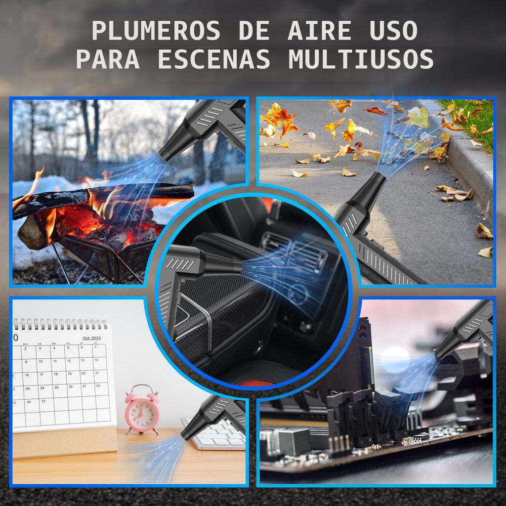 CAGIWIRU Plumero de Aire Comprimido - Soplador Mini Turbo, Ventilad...