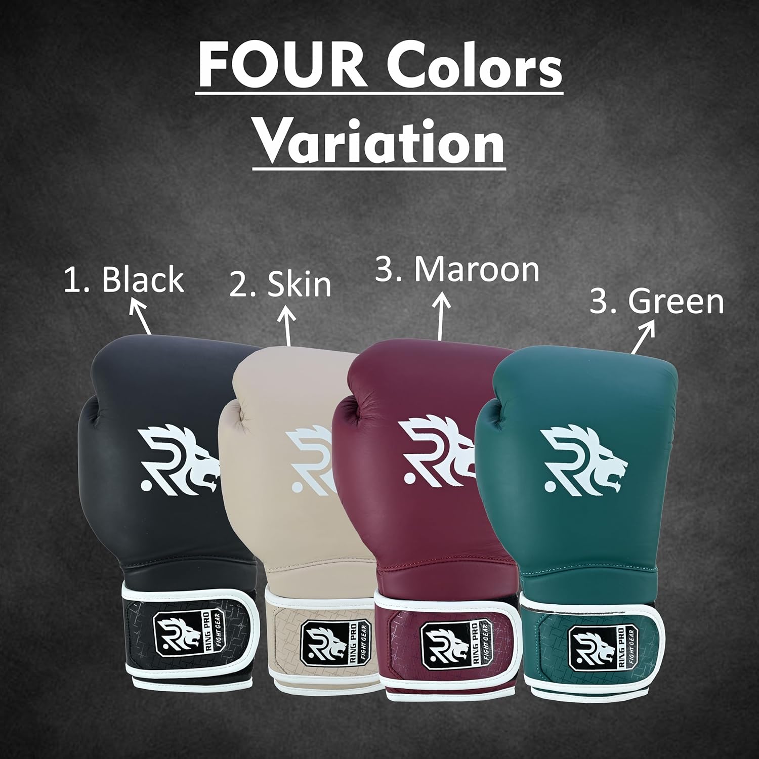 Ring Pro Smash Series - Guantes de boxeo de cuero para hombres y mu...
