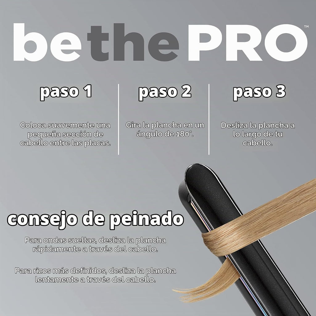 INFINITIPRO DE CONAIR - Plancha para el pelo plana de titanio arcoí...