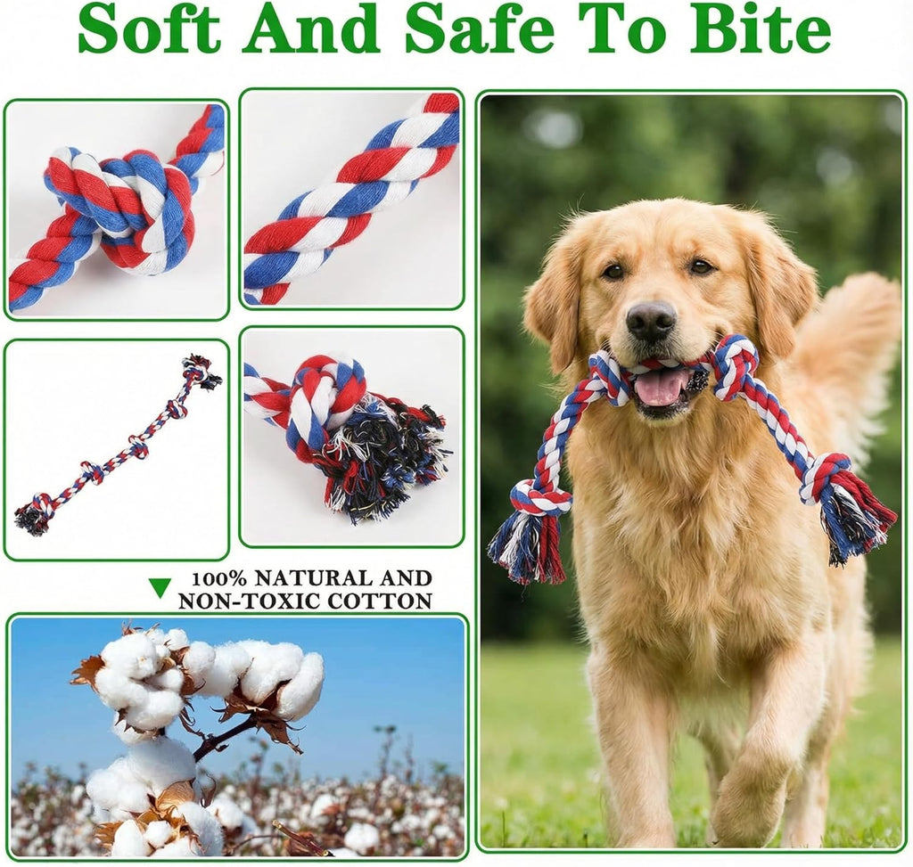 Paw-FECT Piece - Juguete de cuerda para perro de alta resistencia X...