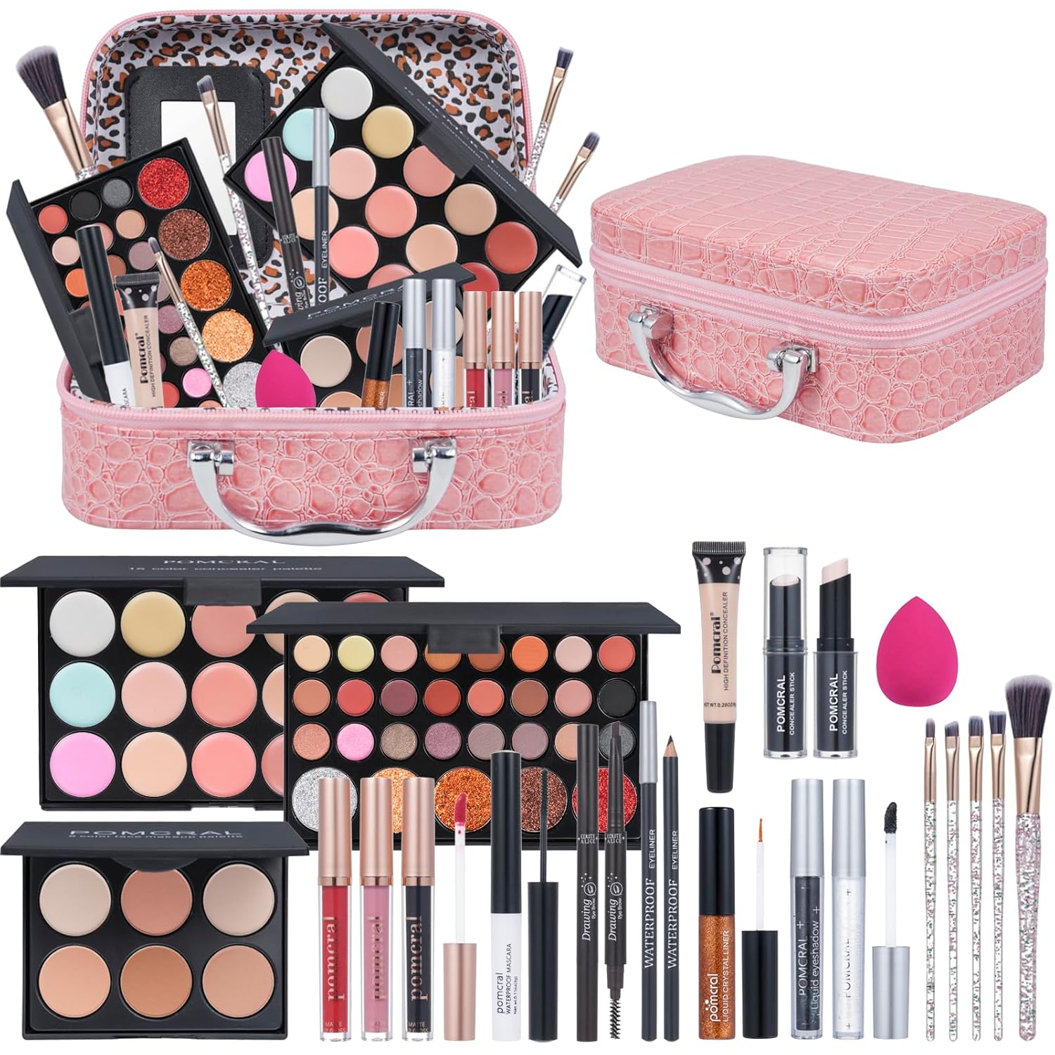 Kit de maquillaje profesional, kit de maquillaje para niñas, juego...