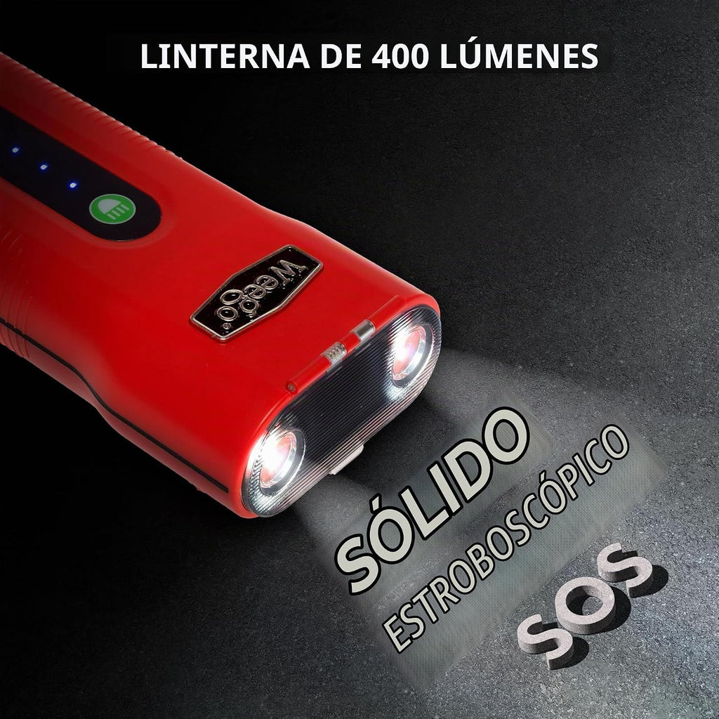 Weego 70: Arrancador de batería de litio de 2500A de 12V para autom...
