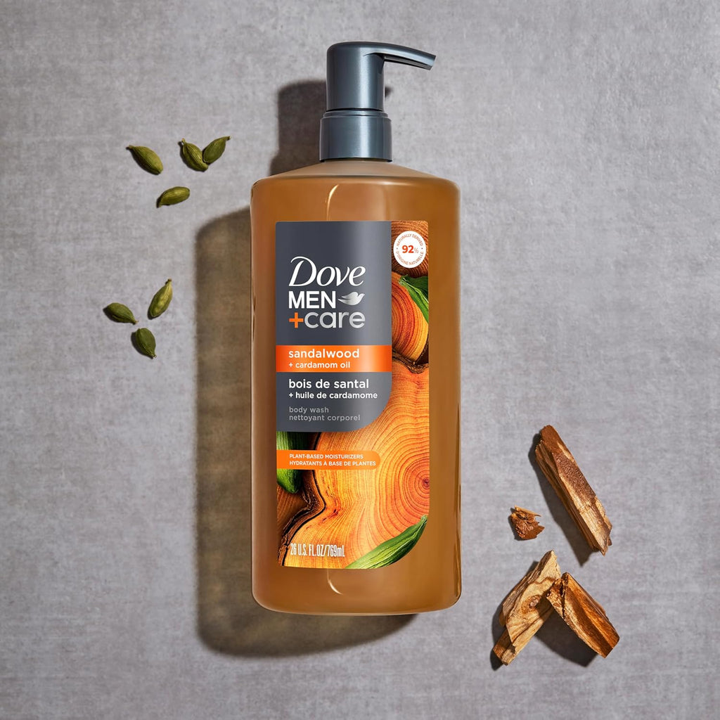 DOVE MEN + CARE Gel de Ducha de Sándalo y Aceite de Cardamomo Gel d...
