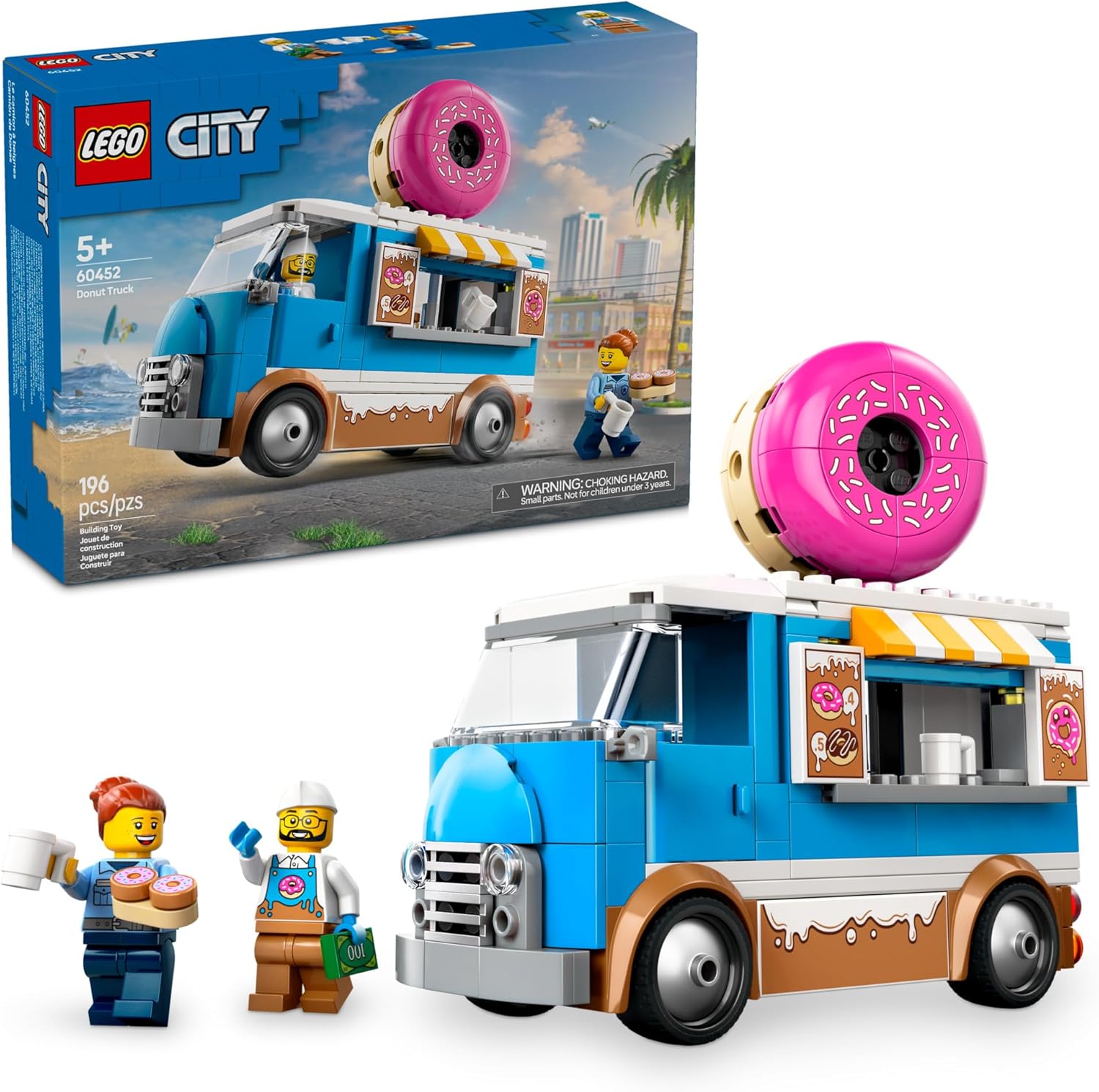 LEGO Juguete de camión City Donut - Juguete de construcción para ni...