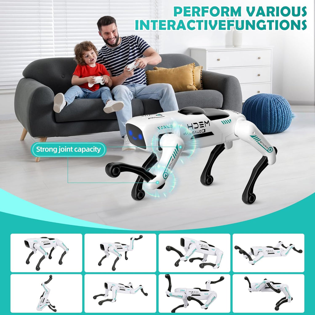 Dingdongwu - Perro robot inteligente para niños, mascota robótica d...