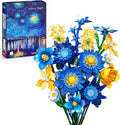 EWED Juego de ramo de flores estrelladas para adultos, flores artif...