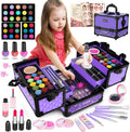 Hollyhi Juego de 59 piezas de maquillaje para niñas, juego de jugue...
