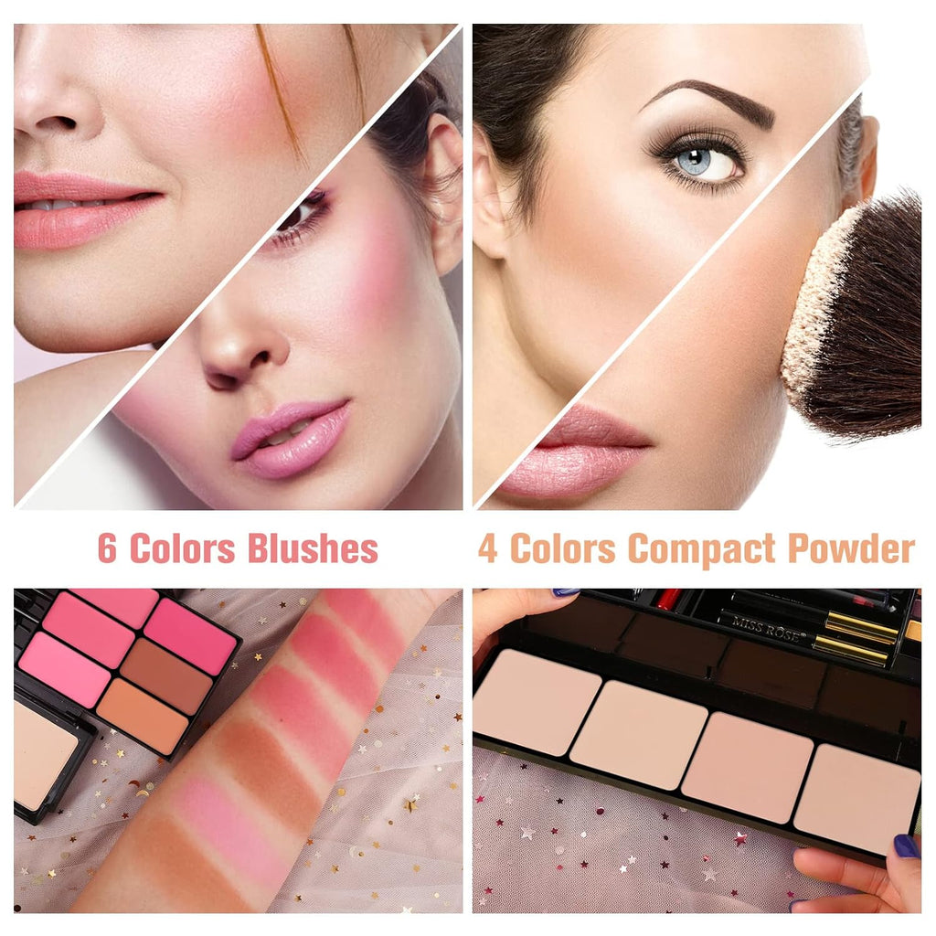 Kit de maquillaje profesional para mujeres y niñas, kit completo co...
