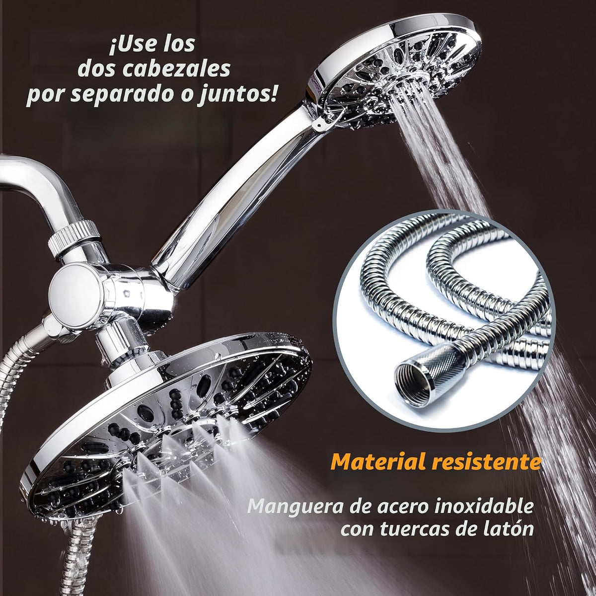 AquaDance Regadera de presión alta de 7 pulgadas de primera calidad...