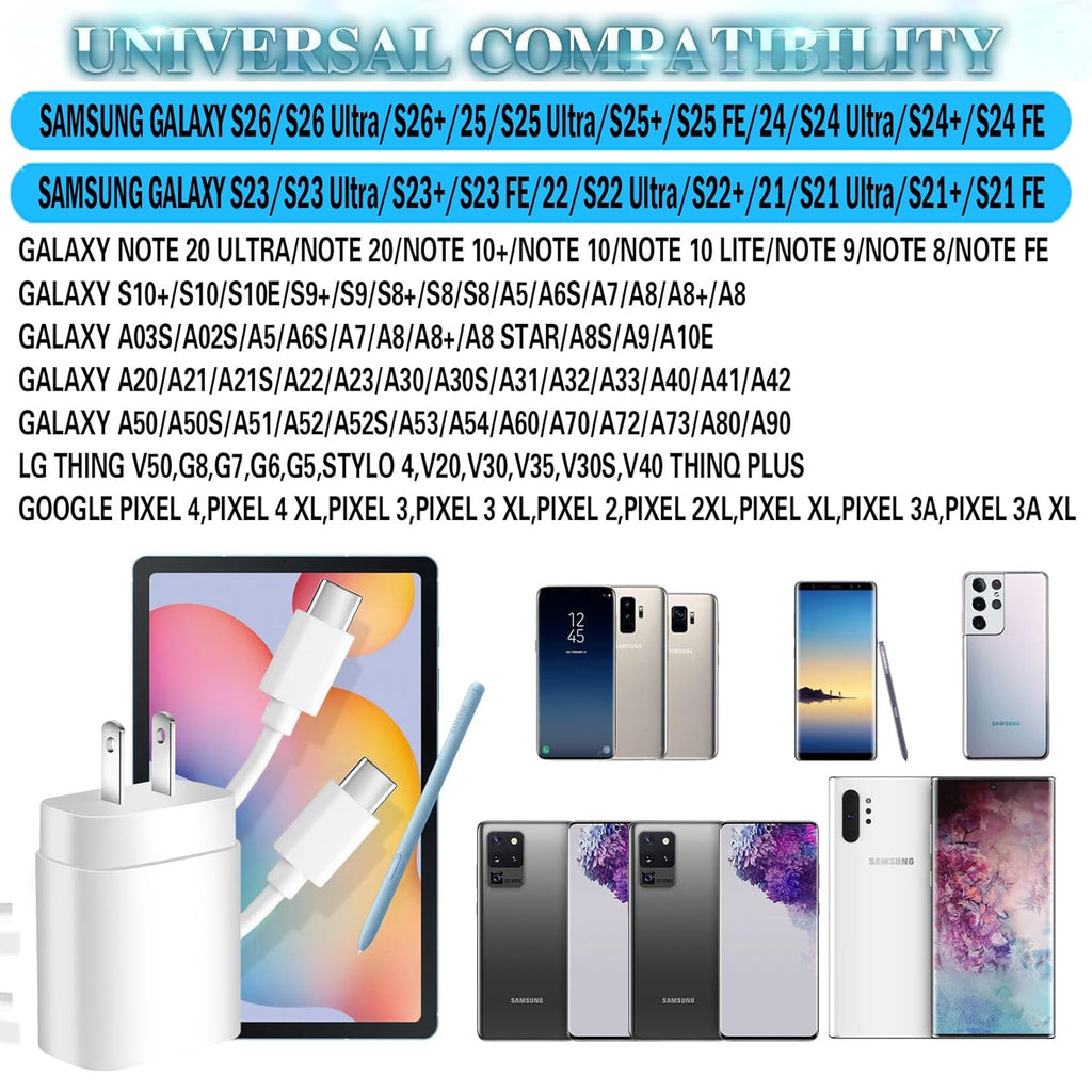 Cargador súper rápido Samsung, bloque de carga rápida Samsung, paqu...