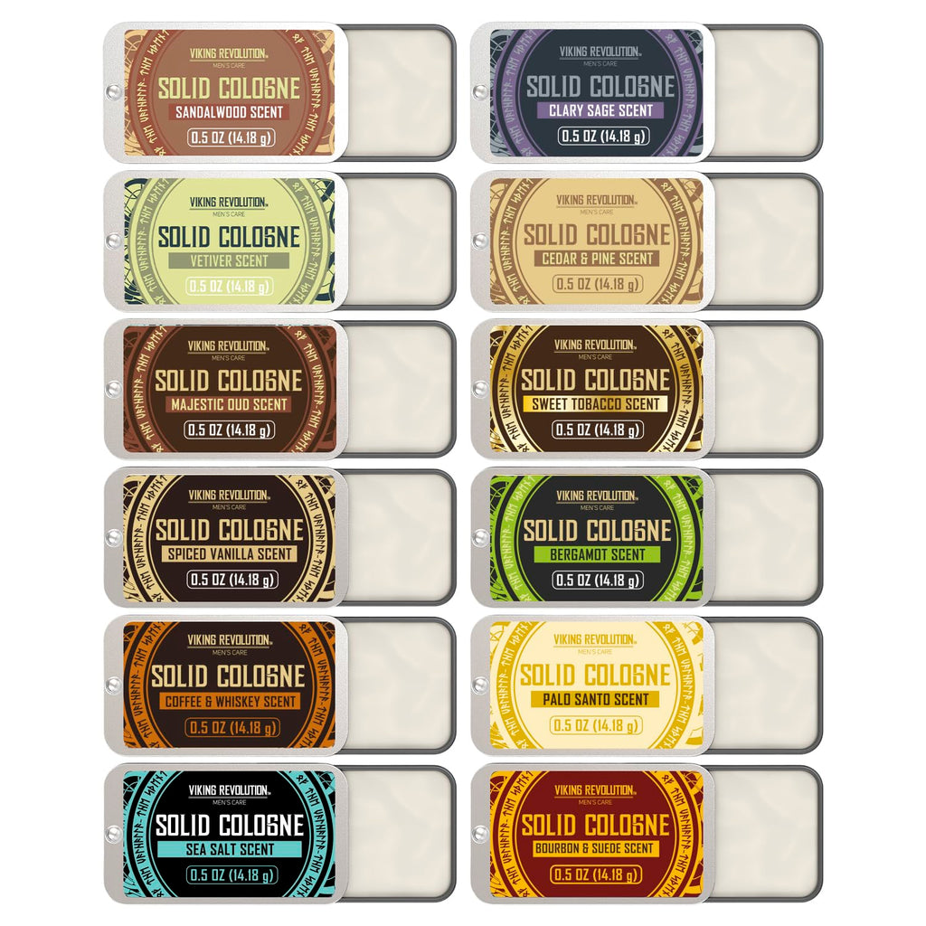 Viking Revolution Solid Cologne - Paquete de 12 unidades para hombr...
